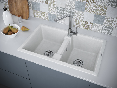 Кухонная мойка Paulmark TANDEM 80/2 PM238150-GR 80х50 цвет серый